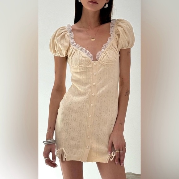 For Love And Lemons Daniela Knit Dress - Picture 1 of 7